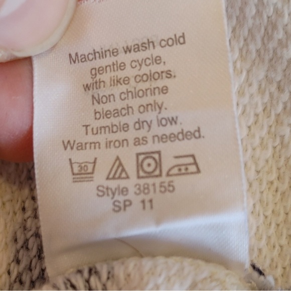 JCREW STRIPED PULLOVER, NAVY/CREAM Size XS - Picture 7 of 8